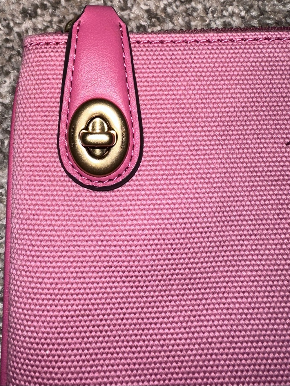 Coach Pink 'Coffee Shop' Tote with Matching Wristlet and Pouch - Picture 5 of 15